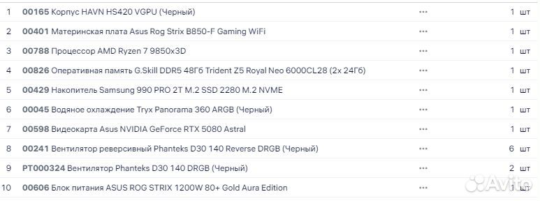 ПК в наличии Asus 5080 Astral 9850x3D 48 ГБ HS420 — фото 8