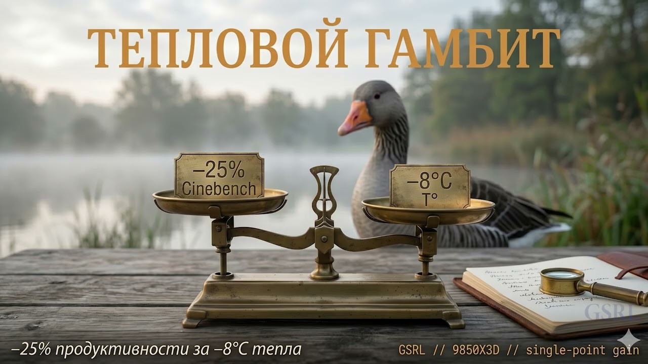 Почему 9850X3D не нужна водянка — тесты в CS2